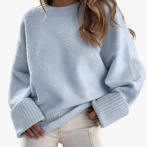 cozy oversized fuzzy knit sweater – fall & winter essential